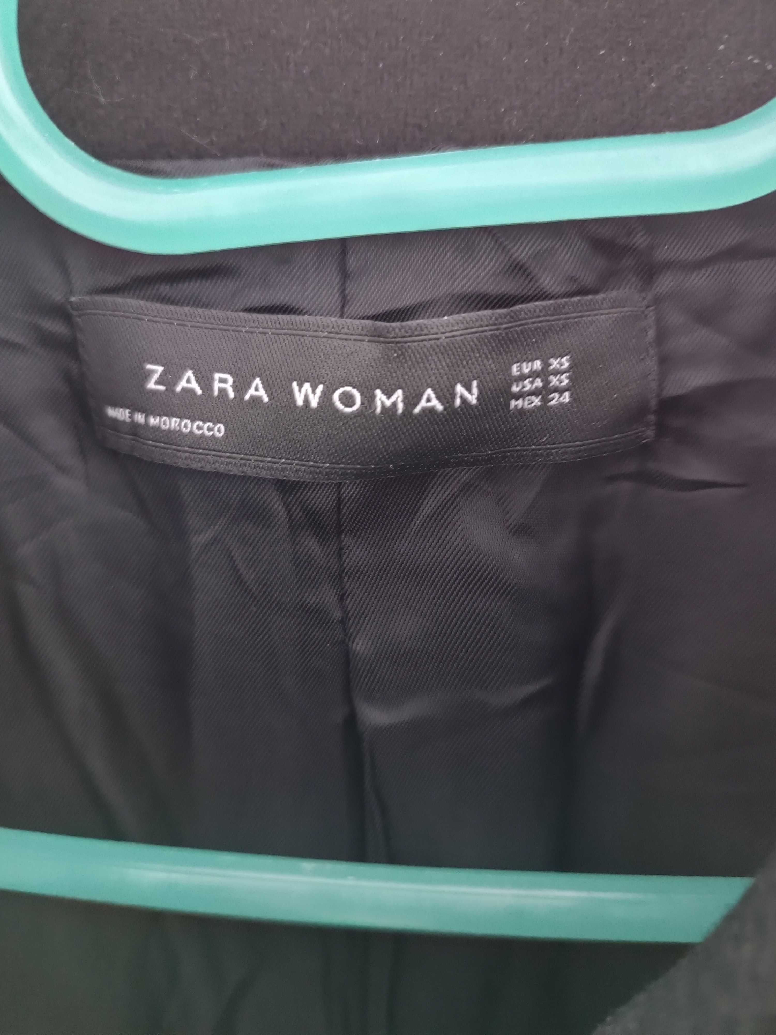 Wełniany płaszcz Zara roz.34
