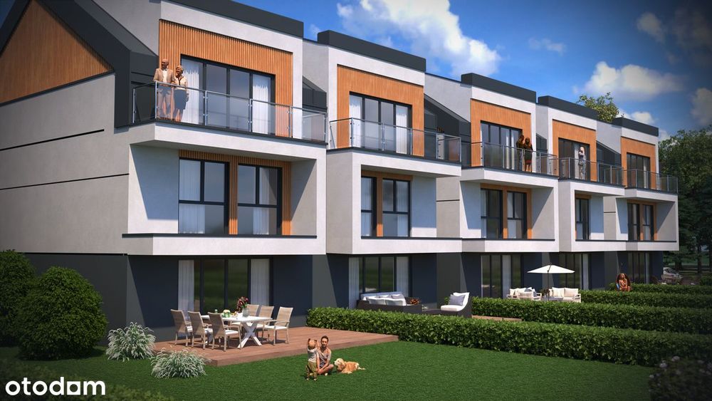 Nowoczesny DOM,  107m2, klimatyzacja, duży ogródek 219m2 (LOKAL)