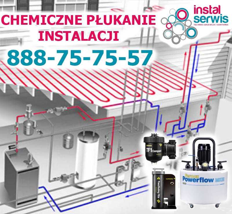 Chemiczne płukanie/czyszczenie instalacji C.O.Uszczelnianie instalacji
