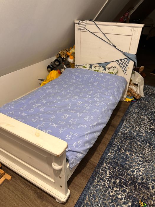 Łóżeczko dziecięce drewniane 120 cm