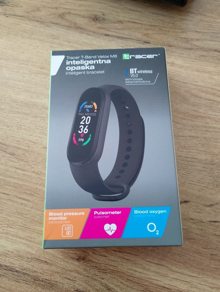 Opaska smart Tracer T-Band Velox M6