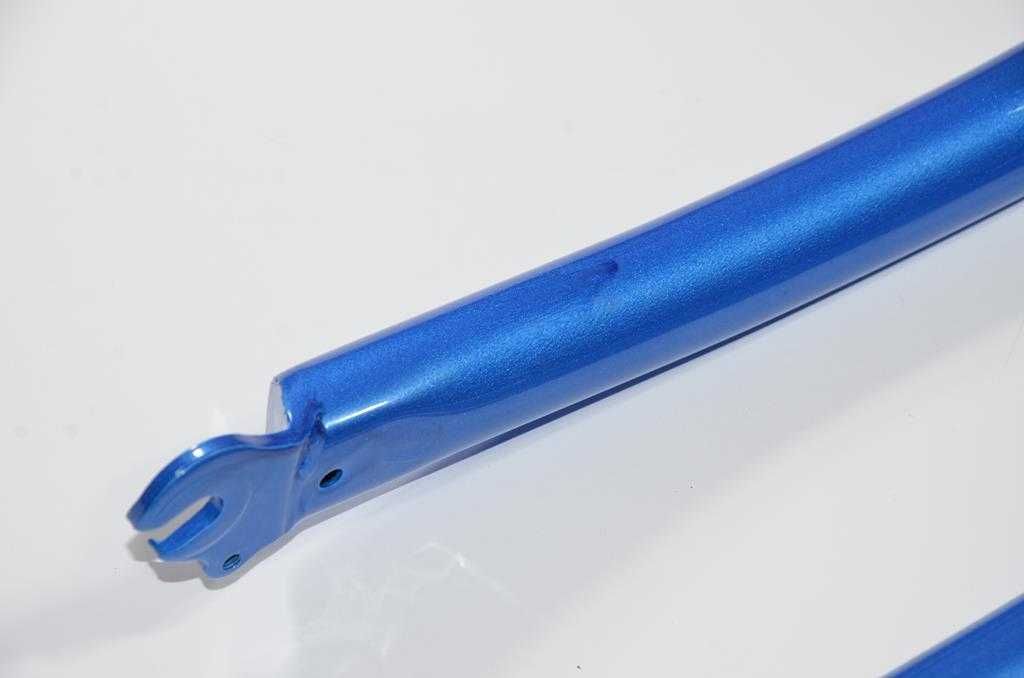 Widelec rowerowy mtb 1" 25,4 koło 24" stalowy solidny niebieski piwot