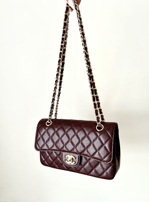 Bordowa torebka Chanel