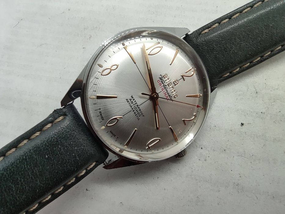 Zegarek Atlantic Worldmaster vintage sprawny