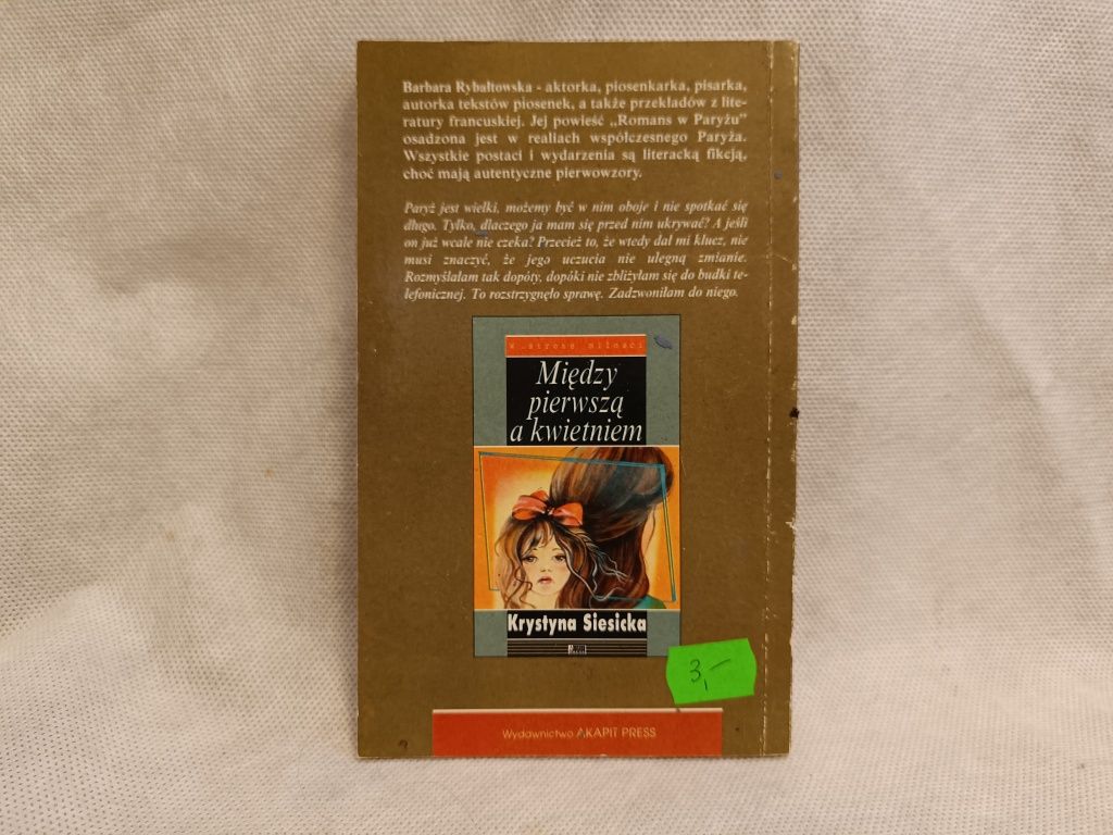 Romans w Paryżu Barbara Rybałtowska