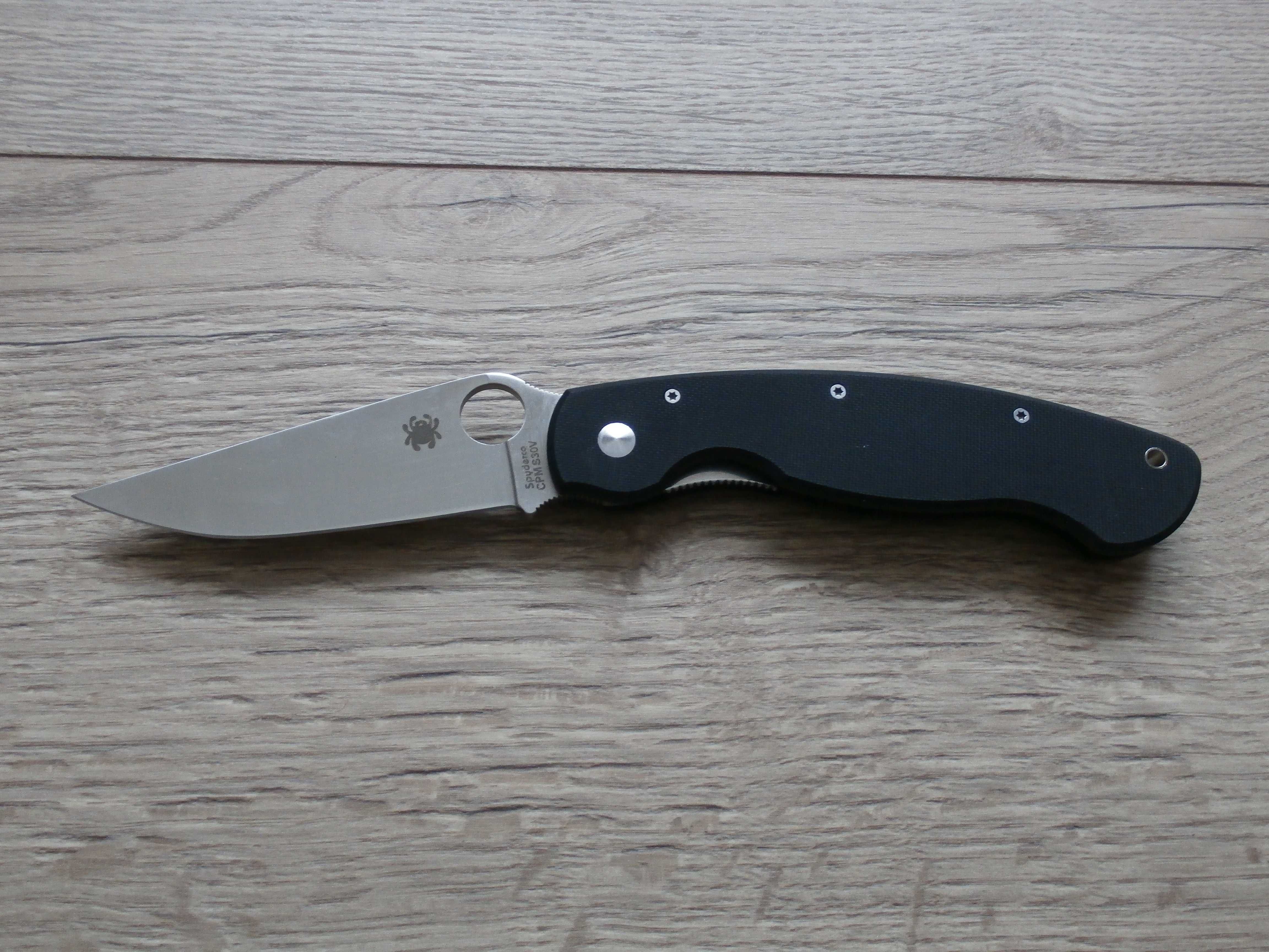 Туристичний Складний Ніж SPYDERCO Milirary PA60-BK 24см,Нож Спайдерко
