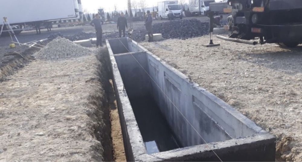 Kanał betonowy samochodowy do warsztatu Tunel na warzywa Piwnica Ustka