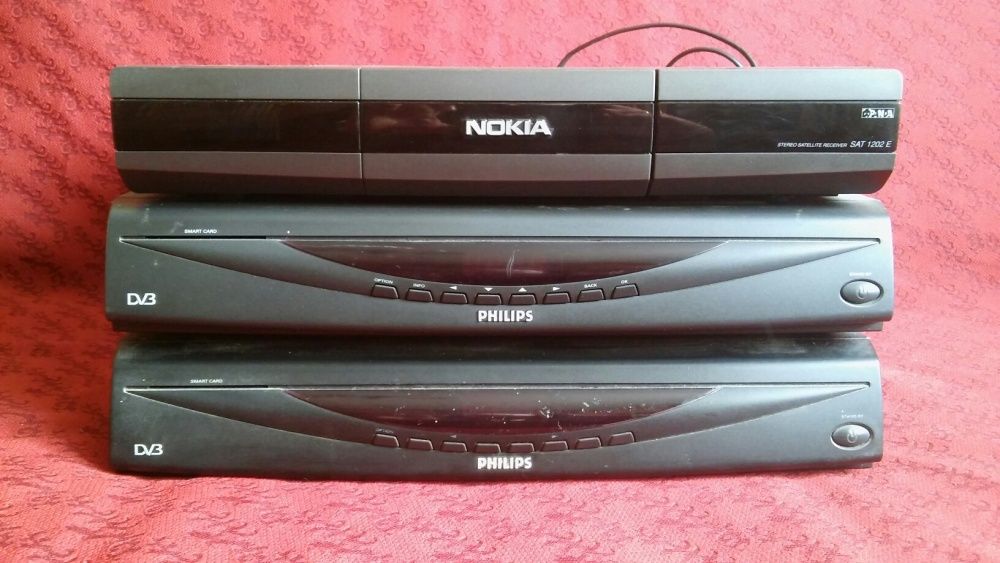 3 x tuner satelitarny nokia i philips