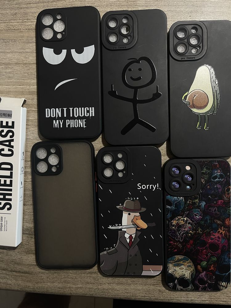 Capa iphone 12 pro max + peliculas