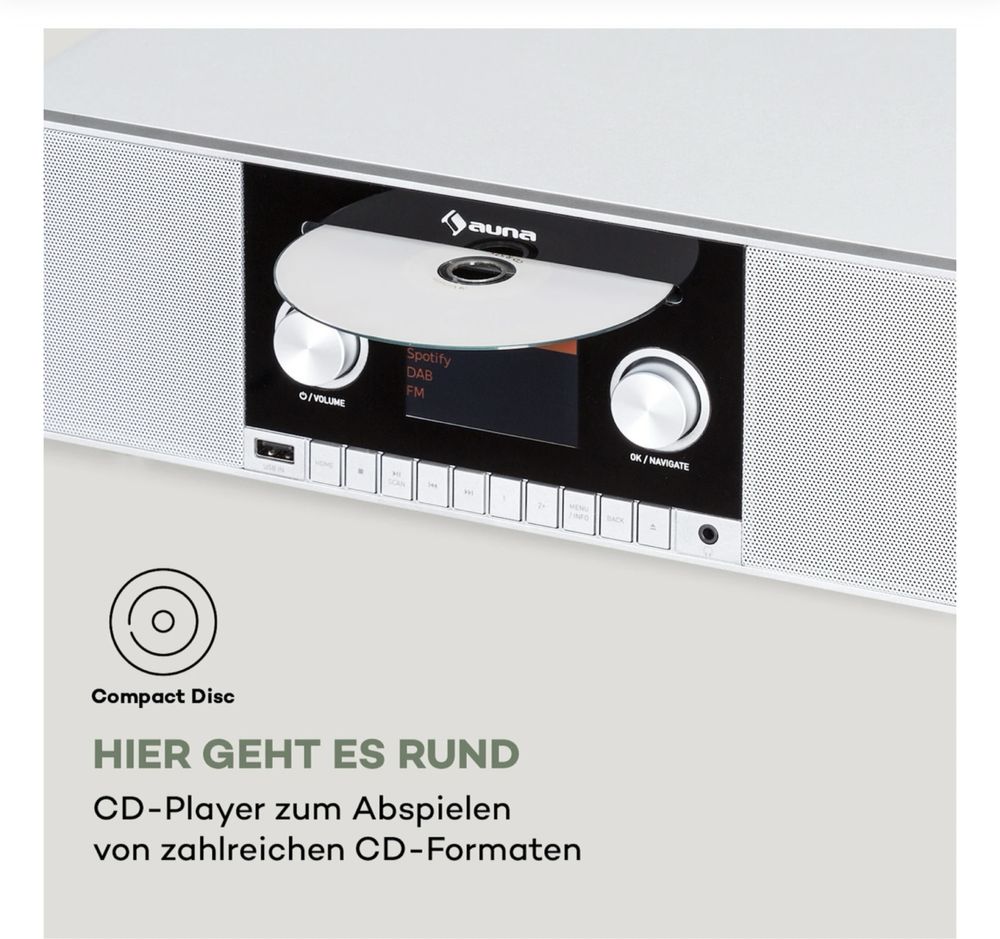 Интернет радио Auna CD MKII Spotify Radio Німеччина