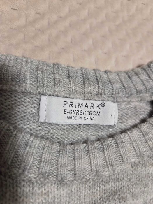Sukienka sweterkowa Primark 116 cm dziewczęca.