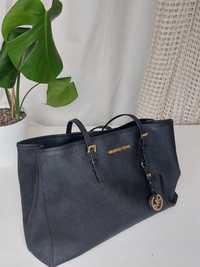 Жіноча сумка-шопер Michael Kors Shopper Black велика стильна ділова