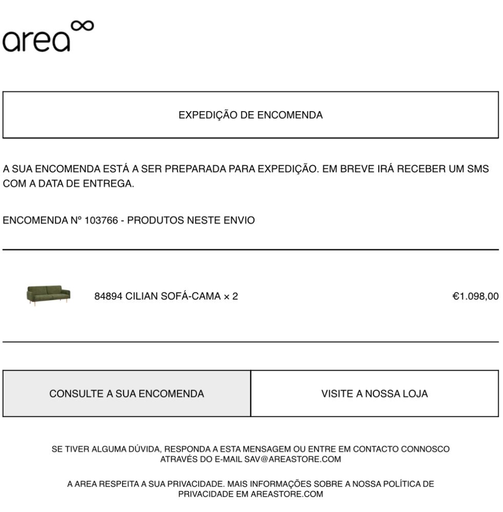 Dois Sofas (cama) marca AREA