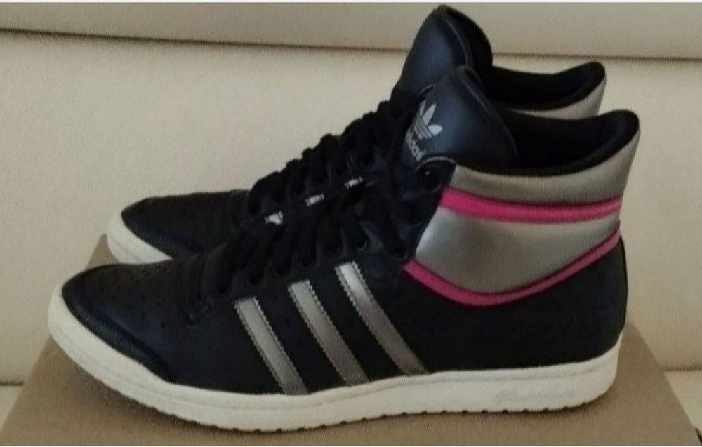 Adidas кросівки хайтопи черевики шкіряні з колекції Adidas оригінал