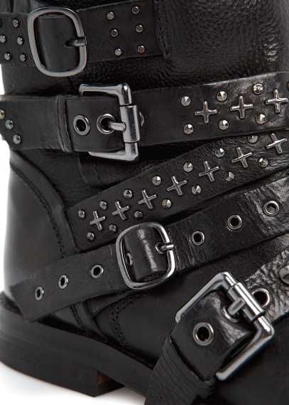 Botins em pele Mango