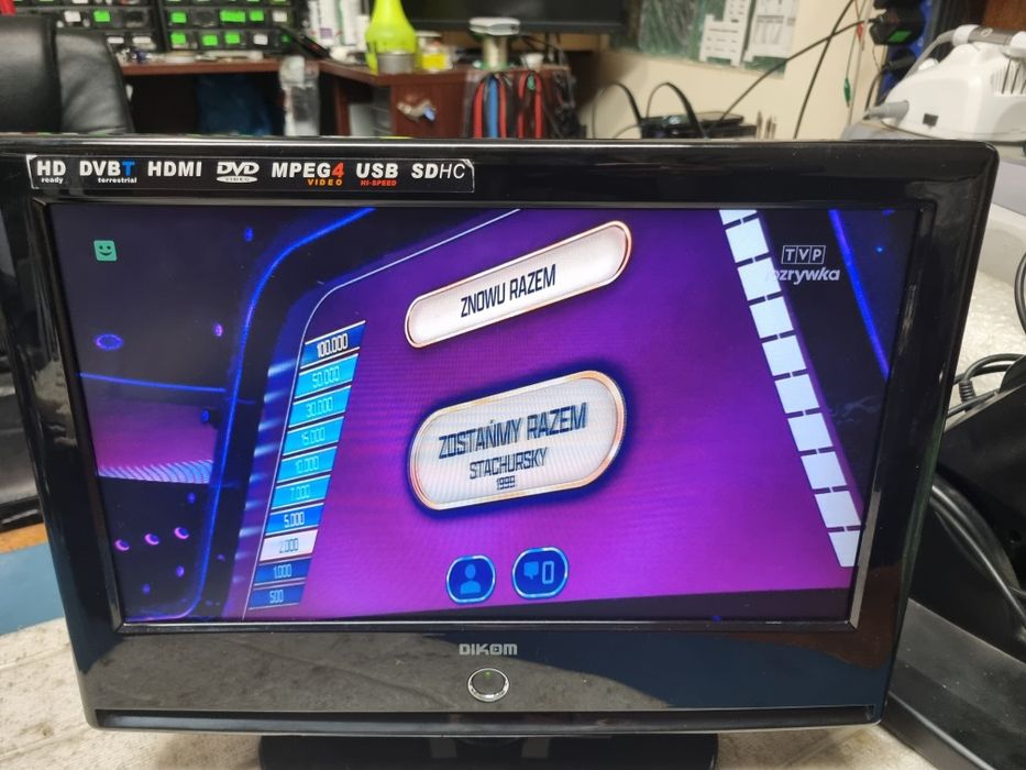 Telewizor z dvd 15 cali samochodowy