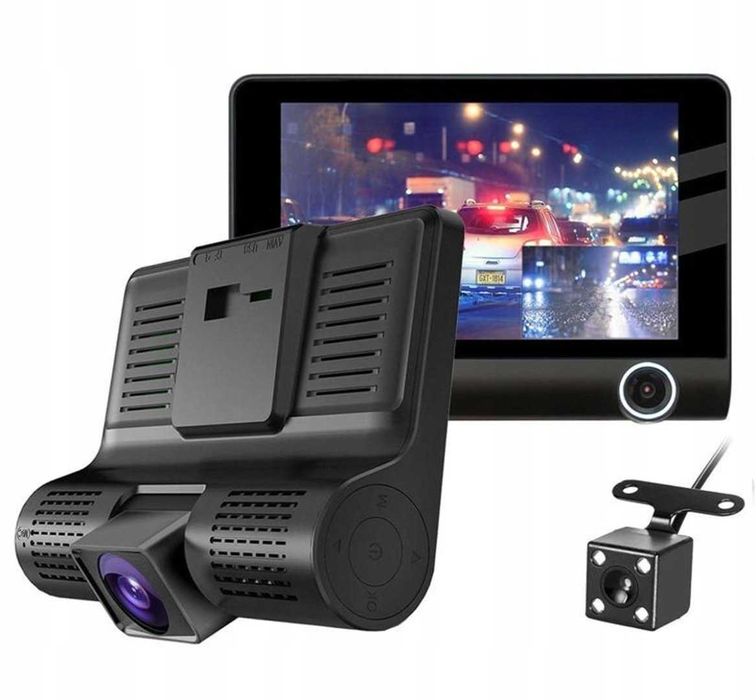 Wideo Rejestrator Jazdy 3 W 1 + Karta SD 32GB