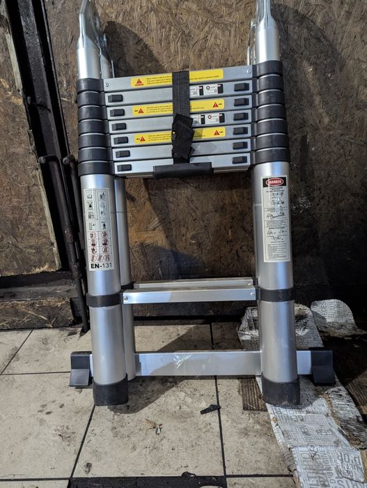 Лестница телескопическая 5м(2.5+2.5) Новая