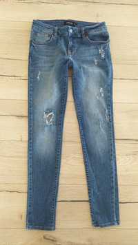 Dsquared2 spodnie jeansy damskie dziury przetarcia 30