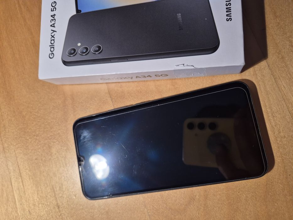 Samsung A24 5G czarny black pudełko stan idealny folia na ekranie