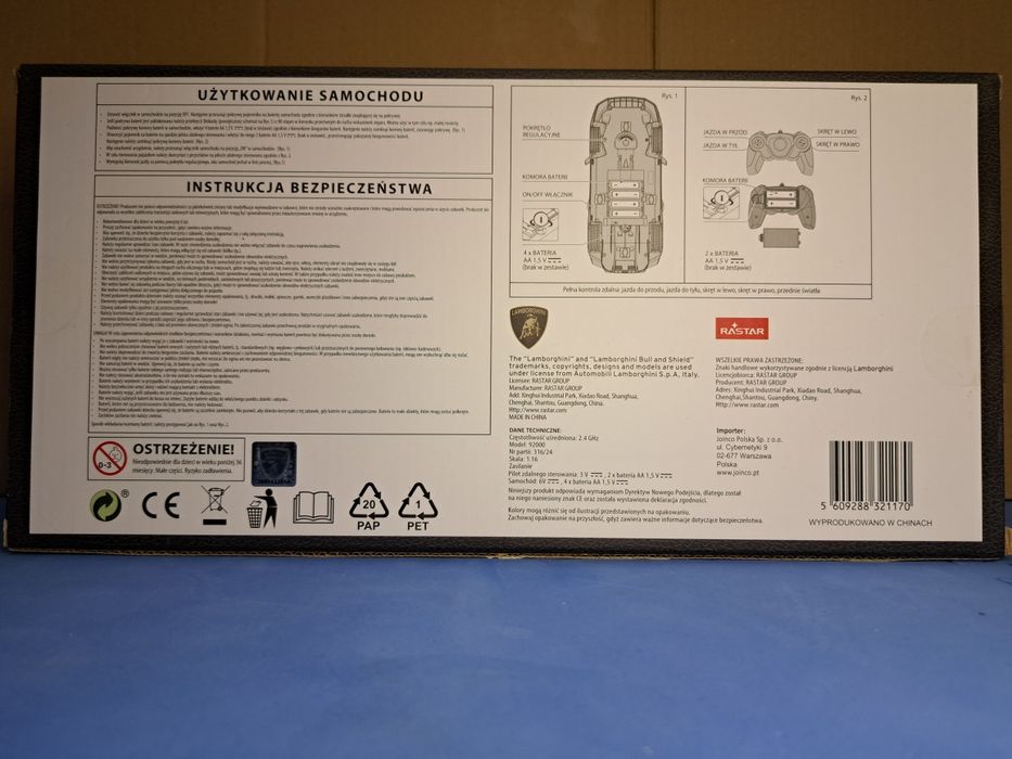 Lamborghini Countach LPI 800-4, R/C zdalnie sterowany