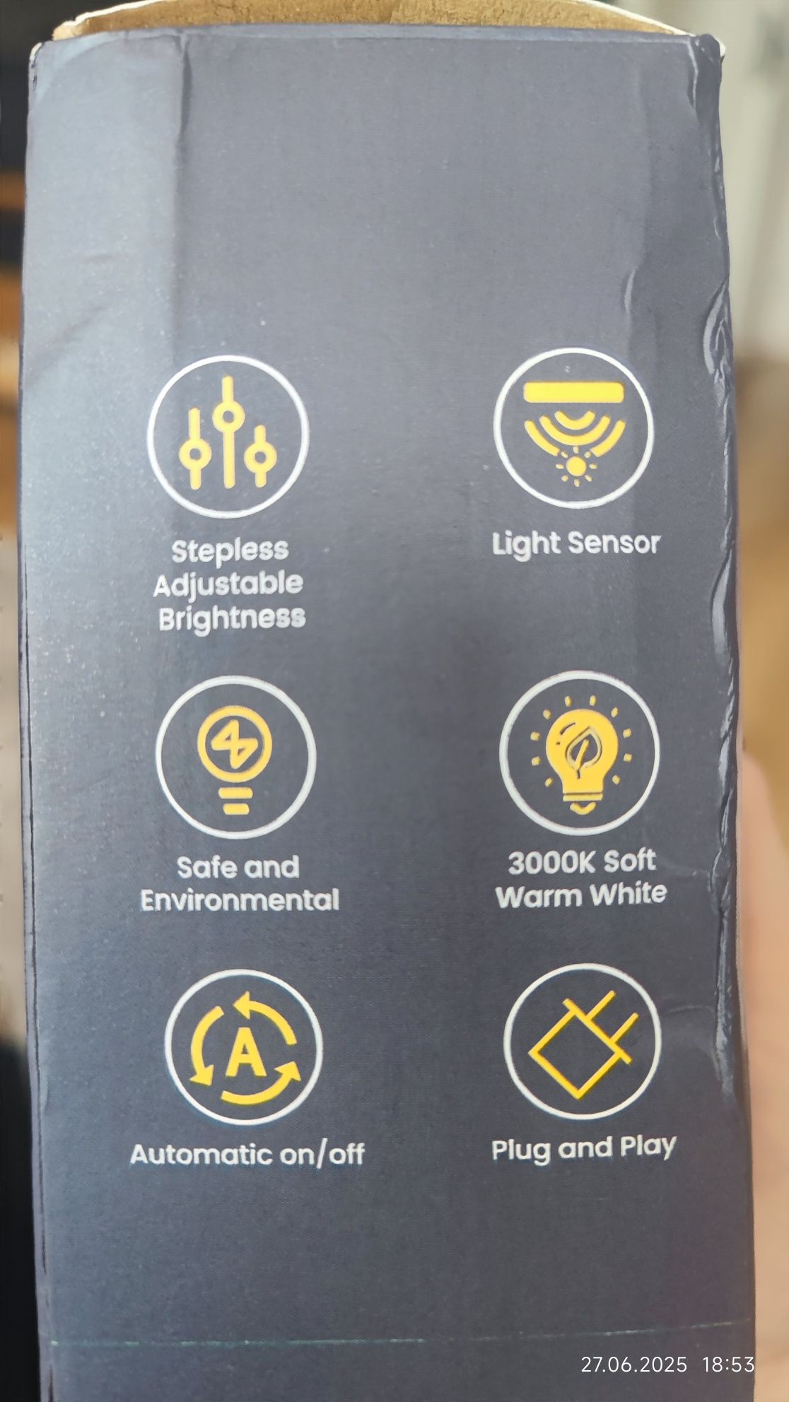 2szt Lampki LED do gniazdka sensor czujnik zmierzchu Lampka światło
