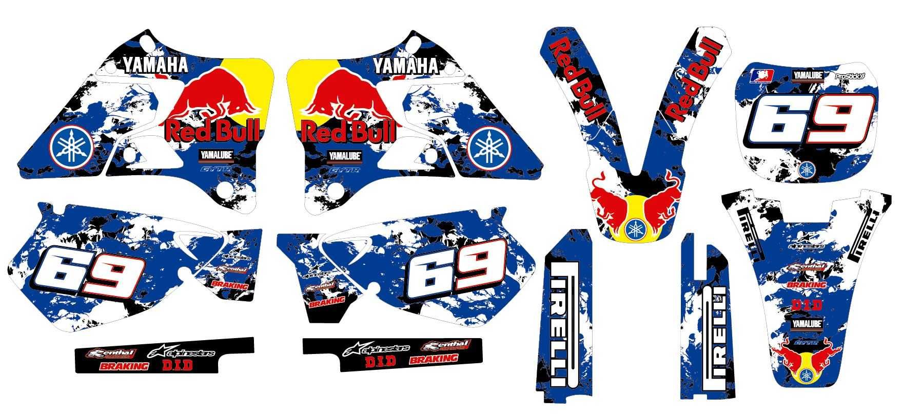 Kit autocolantes YAMAHA YZ 125 250