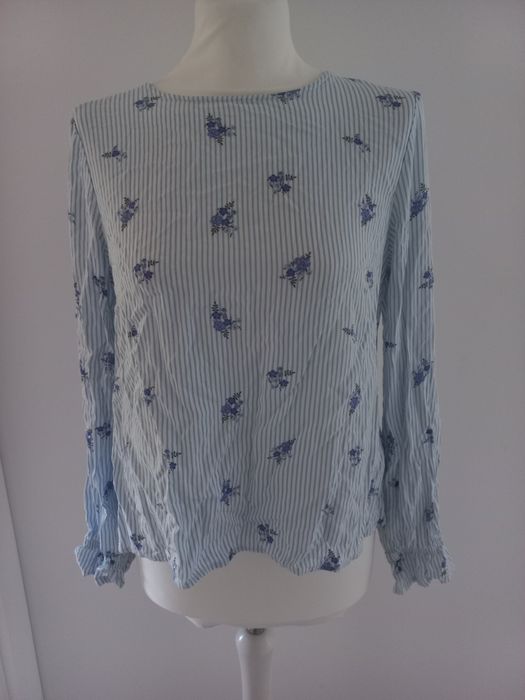 Wiskozowa bluzka w kwiaty H&M nowa rozm M