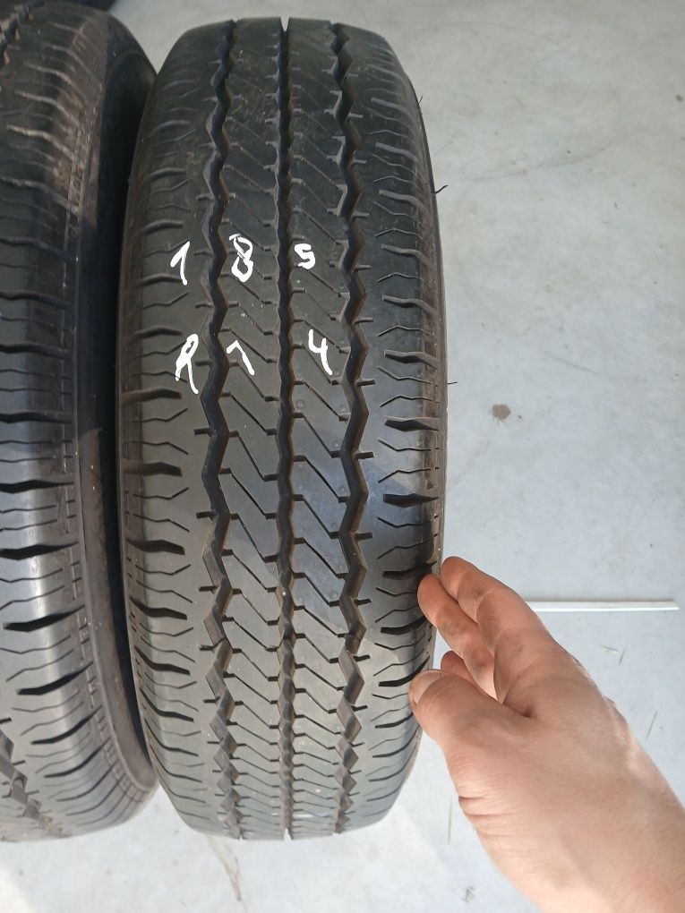 2 pneus 185 r14C hankook