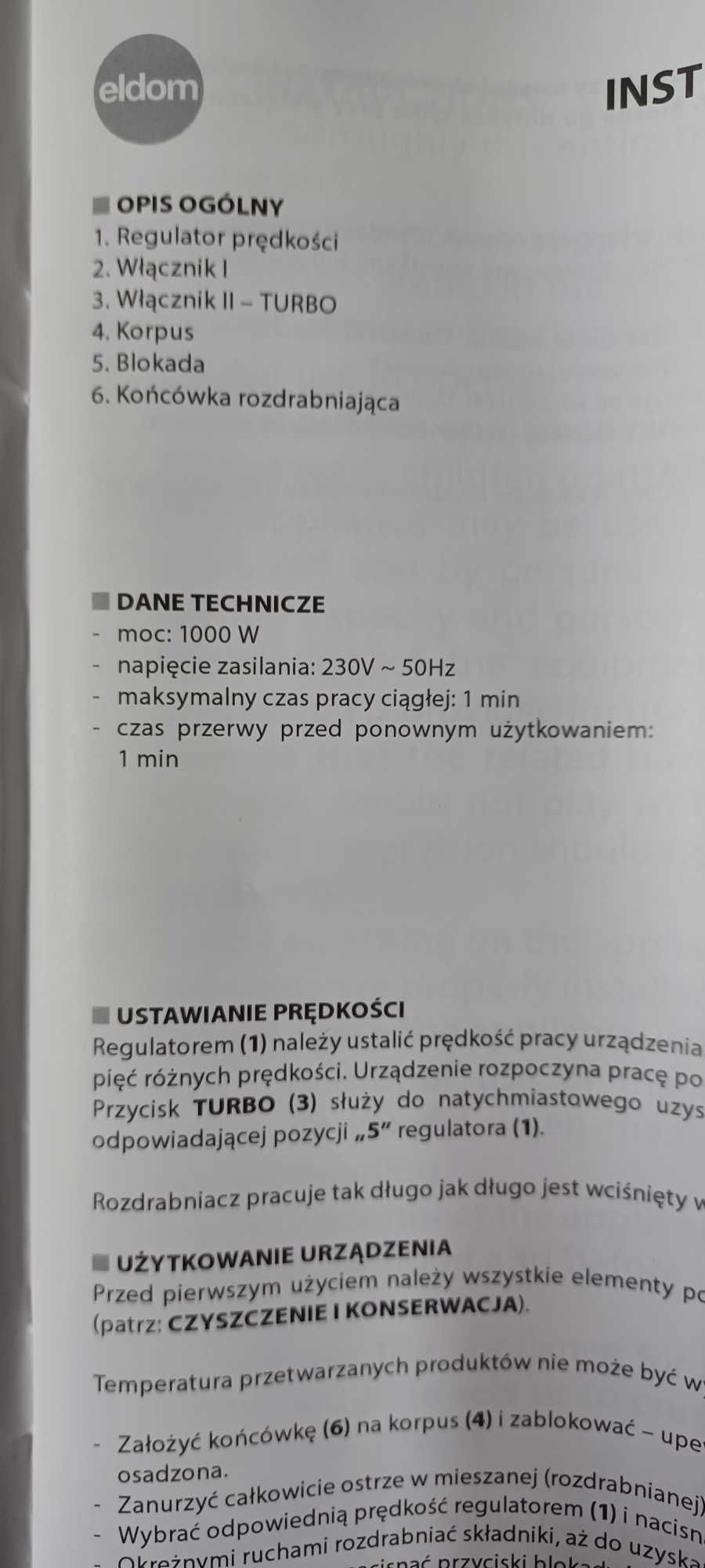 Rozdrabniacz ELDOM SWIT