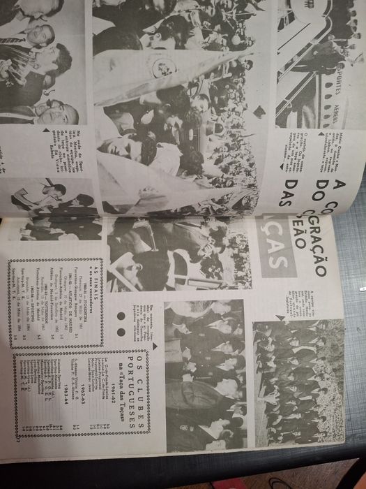 Rara revista comemorativa sporting taça das taças 1964