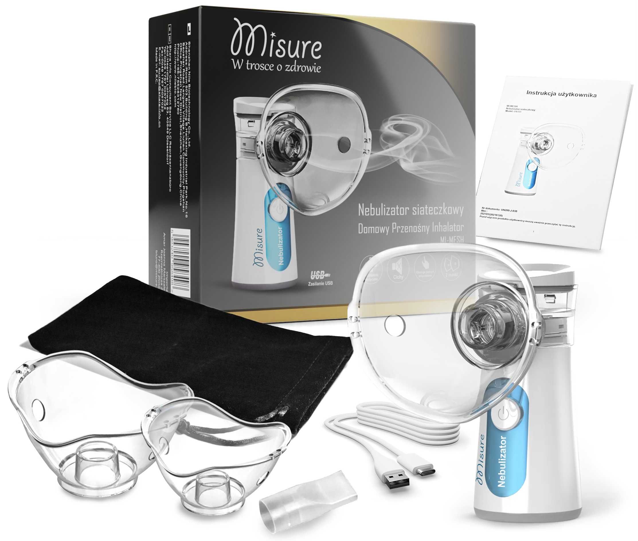 Inhalator nebulizator siateczkowy MISURE Mi-Mesh