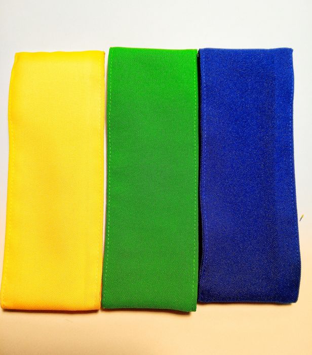 Пов'язка на руку жовта, синя, зелена