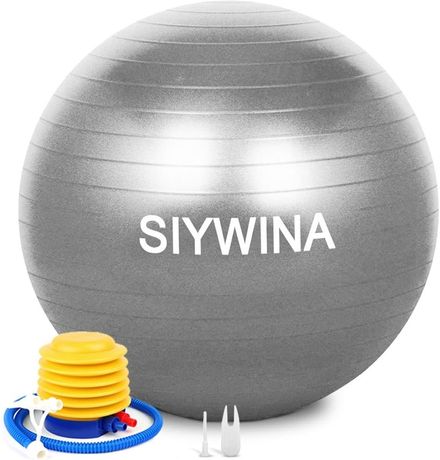 Zestaw piłka gimnastyczna fitness 55cm + miękka piłka do pilatesu 25cm