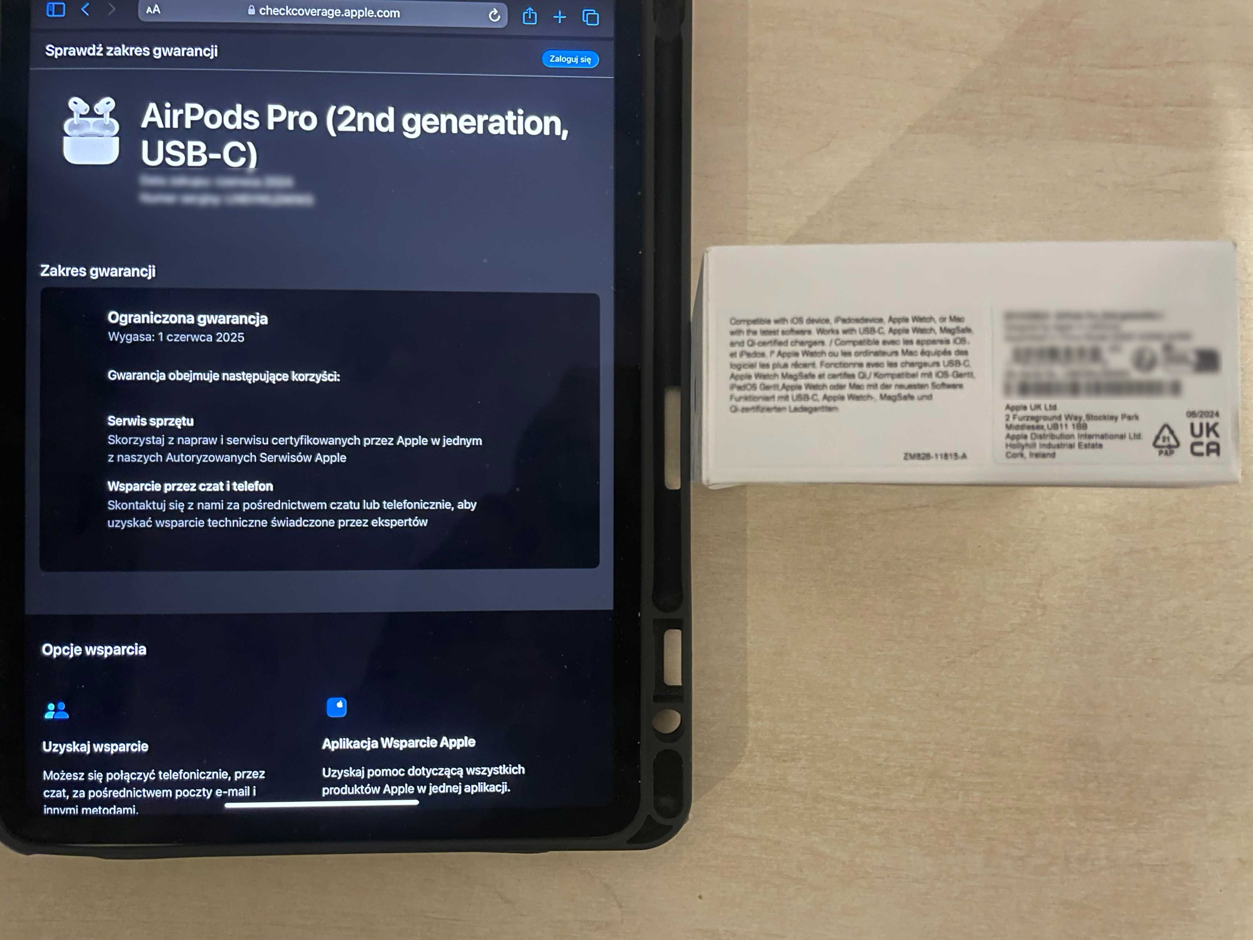 Nowe oryginalne słuchawki Apple AirPods Pro 2