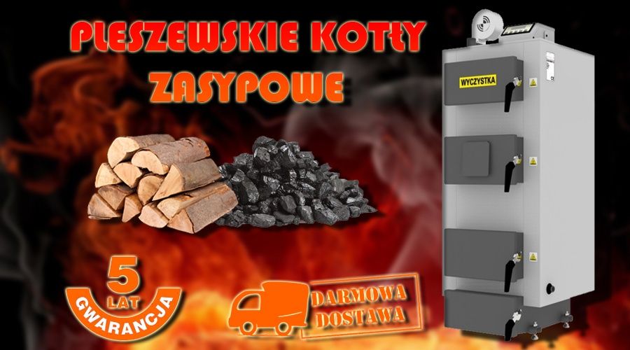 Kocioł 25kW do 190m2 na drewno węgiel transport gratis