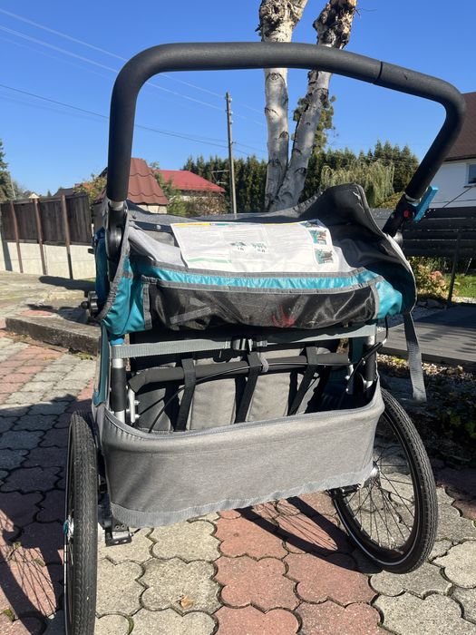 Przyczepka rowerowa QERIDOO SPORTREX2 plus mocowanie