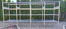 Regały półkowy z demontażu 60gł x100x200-300cm wys regał metalowy