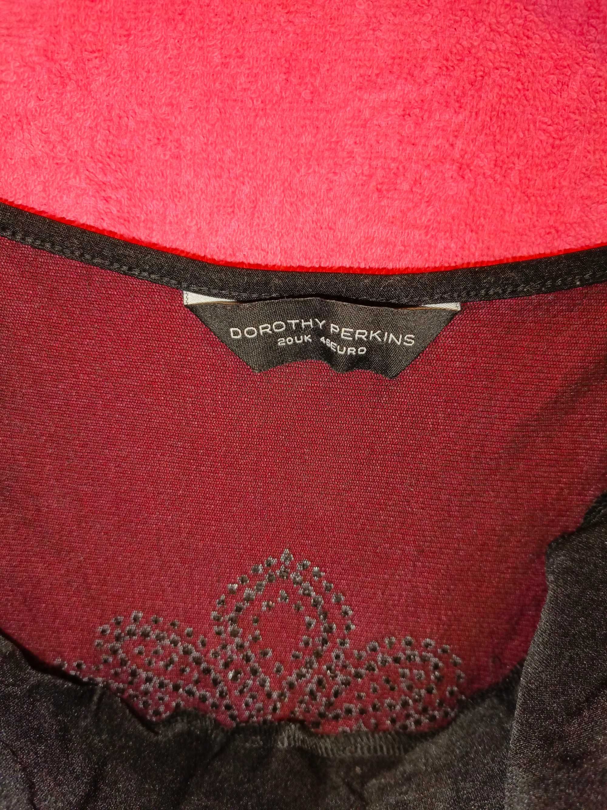 Dorothy Perkins: Czarna bluzka bez rękawów 46