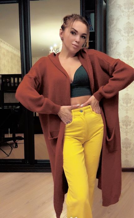 Кардиган теплый модный