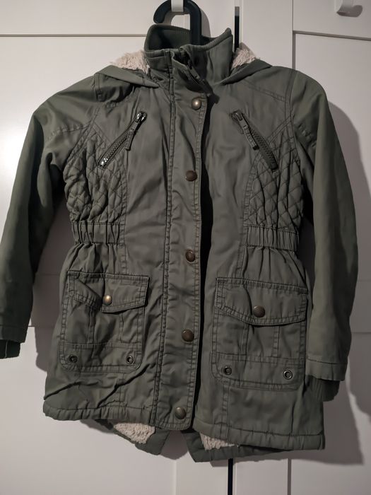 Nutmeg kurtka przejściowa 6-7lat parka khaki