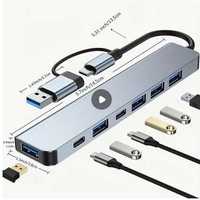 Adaptador portas USB - HUB - Docking Station