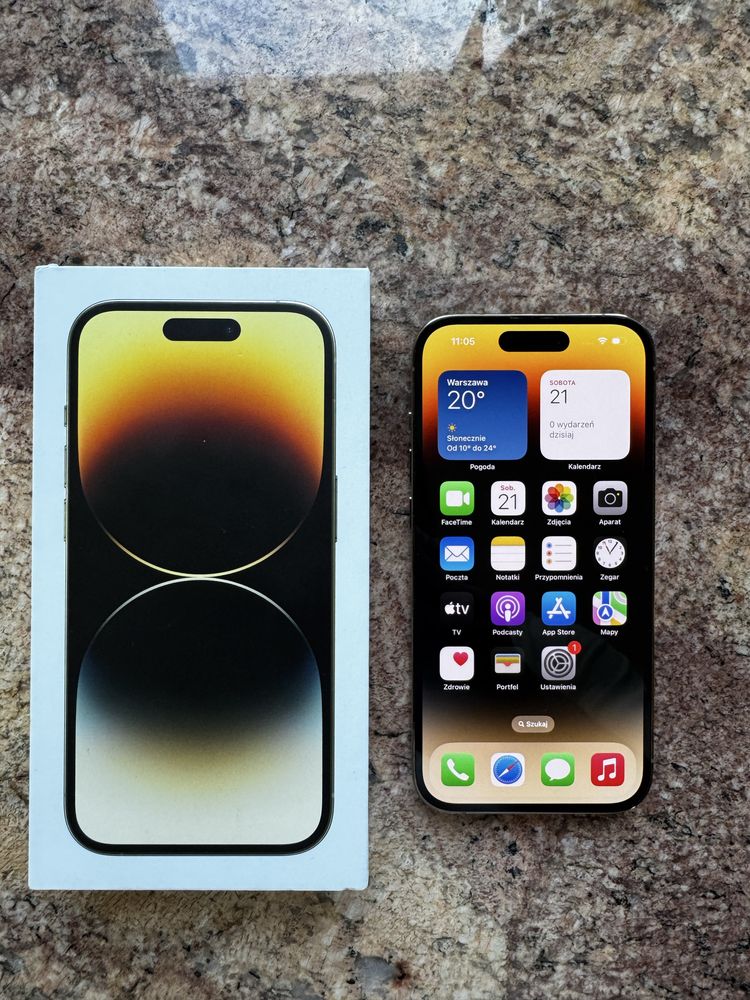 Iphone 14 pro 128gb gold 86% bateria