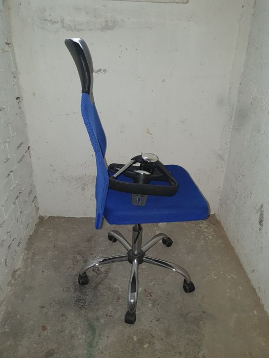 Krzesło ergonomiczne wysokie niebieskie Żagań