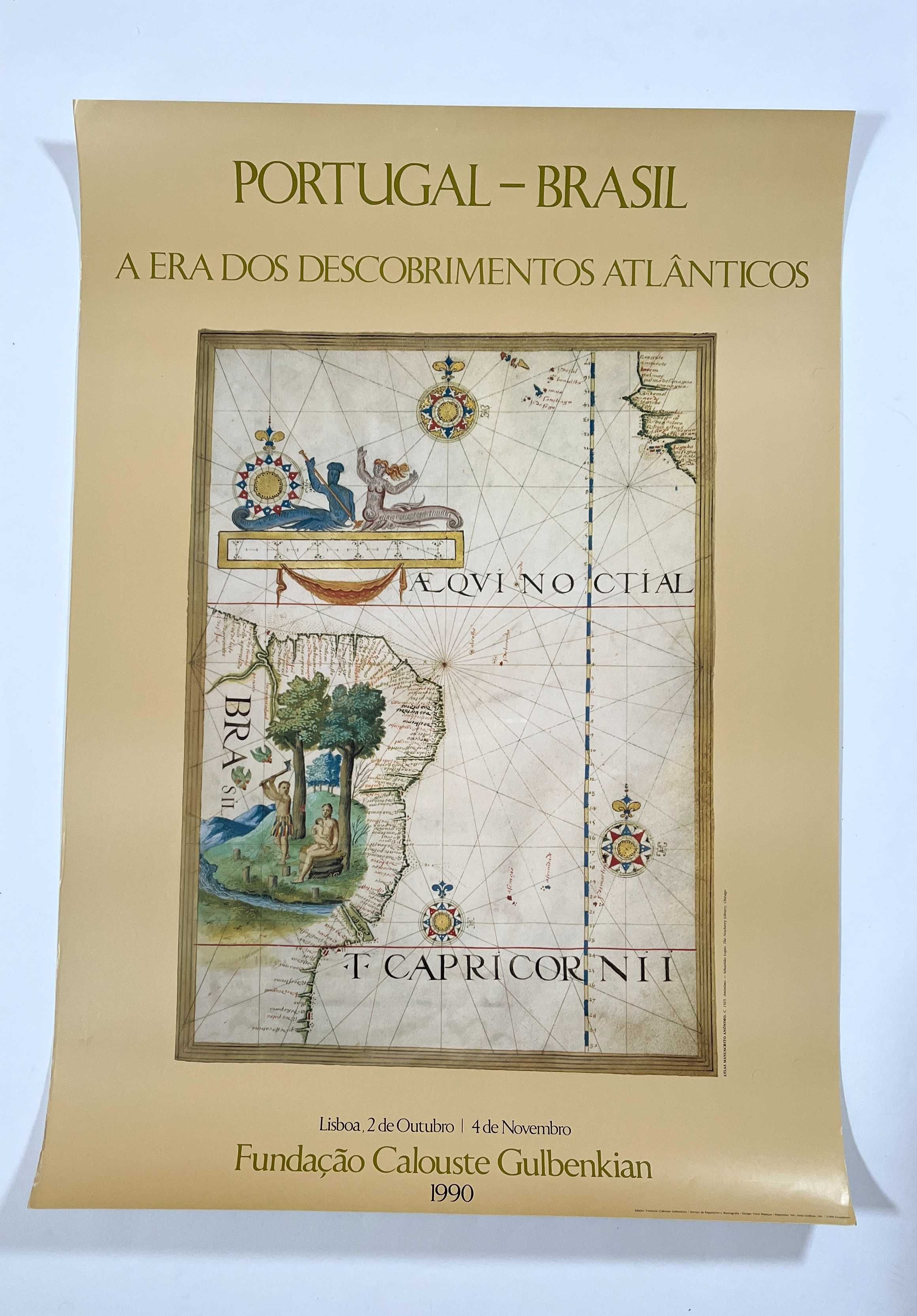 Cartaz Portugal-Brasil A Era dos Descobrimentos Atlânticos Gulbenkian