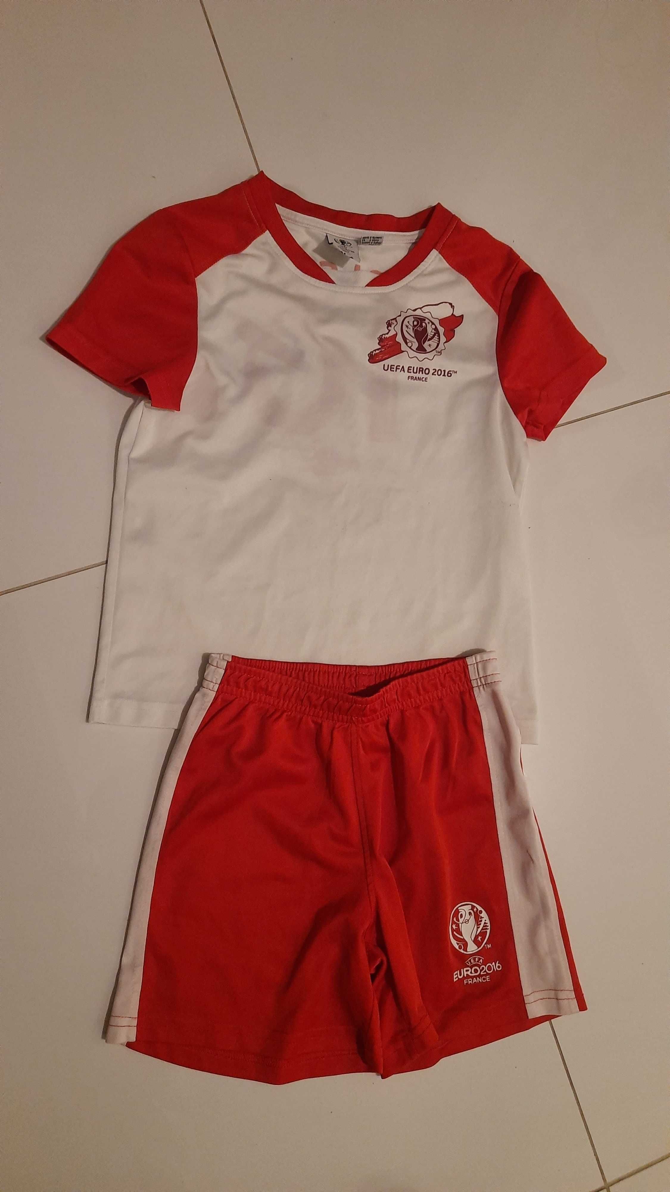 Zestaw koszulka i spodenki dziecięce piłkarskie Polska Euro 2016