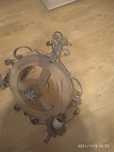Lampa zabytkowa drewniana