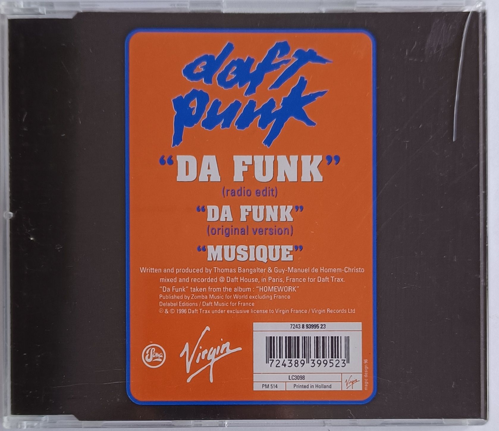 CDs Daft Punk Da Funk 1996r Promo