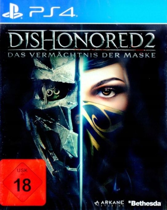 PS4 Dishonored 2 Nowa Wersja Pudełkowa