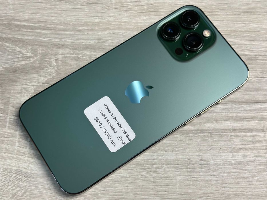 Apple iPhone 13 Pro Max - 256GB Alpine Green Neverlock ІДЕАЛ 100% АКУМ